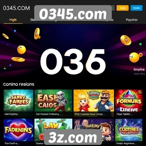 Exploração das opções de jogos disponíveis em 0345.com